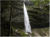 Koča pri Peričniku - The Lower Peričnik waterfall